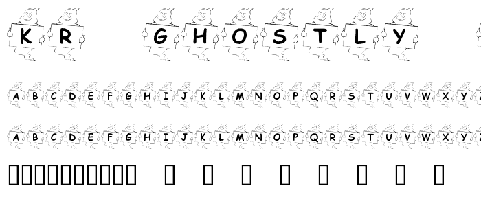 KR Ghostly Message font